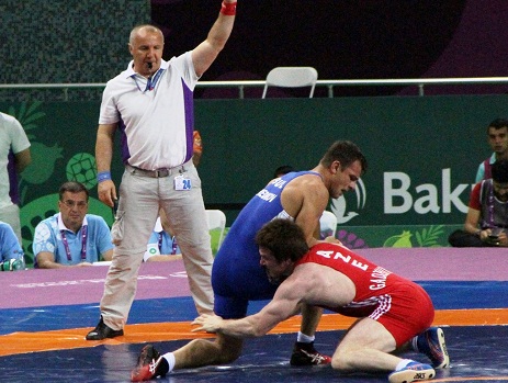 Baku 2015: Another Azerbaijani wrestler advances to quarterfinals